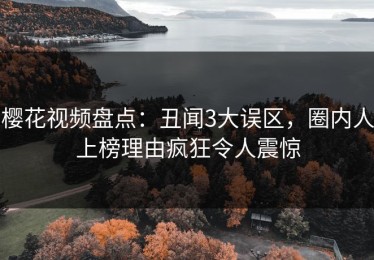樱花视频盘点：丑闻3大误区，圈内人上榜理由疯狂令人震惊
