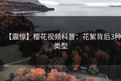 【震惊】樱花视频科普：花絮背后3种类型